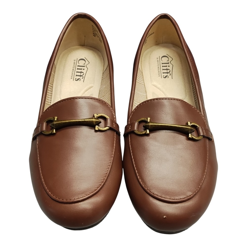 Cliffs by White Mountain Glowing‎ Loafers Womens US 6M Brown Synthetic Slip On